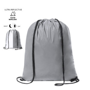 Reflective drawstring backpack – 210T polyester