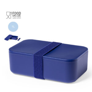 PP lunch box with elastic safety strap – 1 L