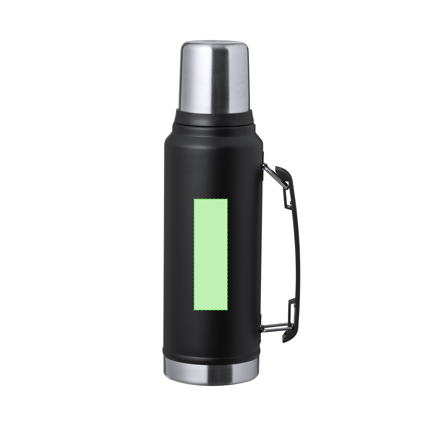 Insulated bottle with mug and handle – 1 L