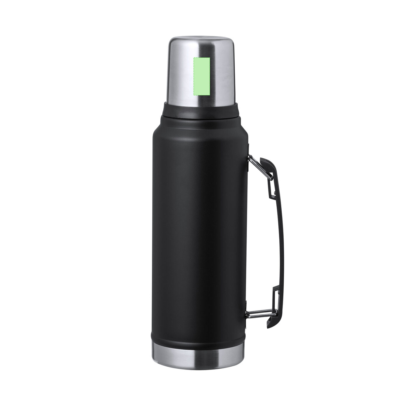 Insulated bottle with mug and handle – 1 L