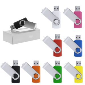 32GB USB zibatmiņa ar grozāmu metāla klipsi