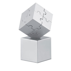 Magnetic metal 3D puzzle – Silver