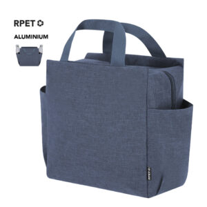 Cooler bag made of 600D RPET with side pockets