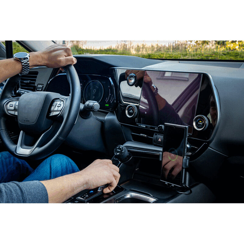 Auto telefona turētājs Skyler ar 15 W bezvadu lādētāju