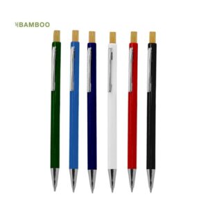 Bamboo ballpoint pen with printing