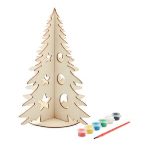 Colour it yourself – wooden Christmas tree