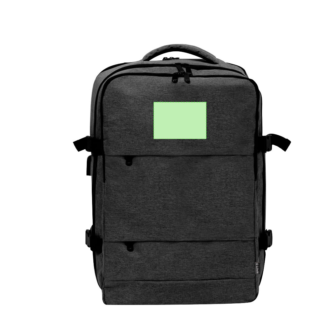 Multifunctional backpack made from recycled RPET (300D) polyester
