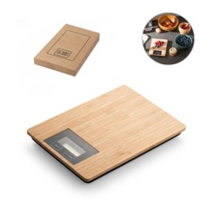 Digital kitchen scales with bamboo surface (up to 5 kg)
