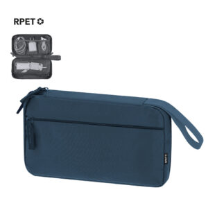 Cable and accessory organiser case made from 900D RPET