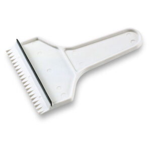 Ice scraper with brush – White