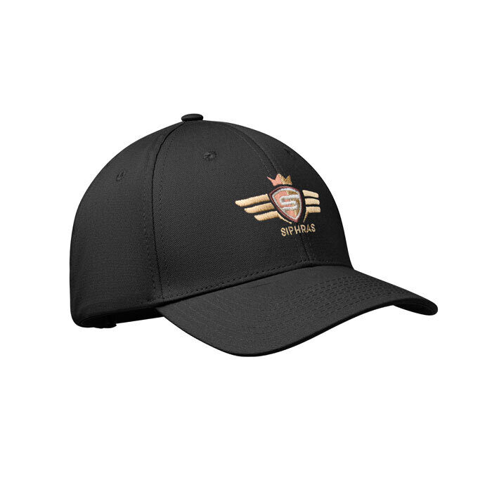 Cotton baseball cap with Oxford peak