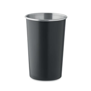 Recycled stainless steel mug – 350 ml – Black