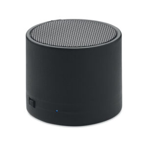 Wireless speaker with recycled leather finish – Black