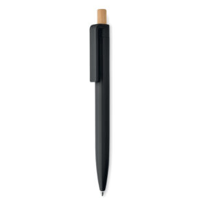 Recycled ABS pen with bamboo push button