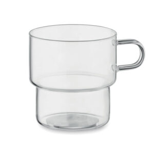 Borosilikāta stikla krūze, 300 ml – Balta