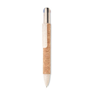 Cork four-colour pen – Brown