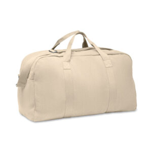 Recycled fabric travel bag, 450 g/m² – Brown