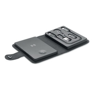 Cable and charger set 4 in 1, 15 W – Black