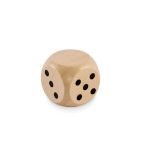 Beech wood playing pawn, 3 cm – Brown
