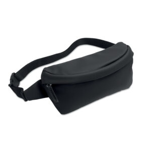 RPET waist bag with PU coating – Black