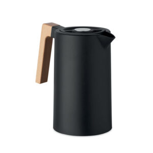 Termokanna ar koka rokturi – 1 l – Melna