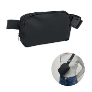 Soft PU leather waist bag – Black