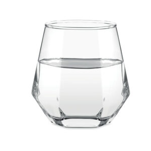 Dimanta formas viskija glāze – 300 ml – Balta