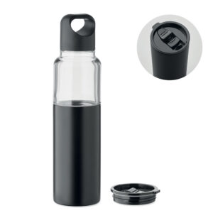 Divi vienā pudele ar termokrūzi – 610 ml – Melna