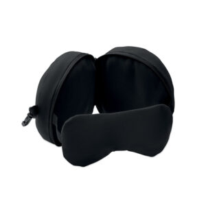 Ceļojumu spilvens ar acu masku – Melna