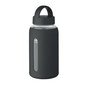 Borosilikāta stikla pudele ar silikona pārvalku – 600 ml