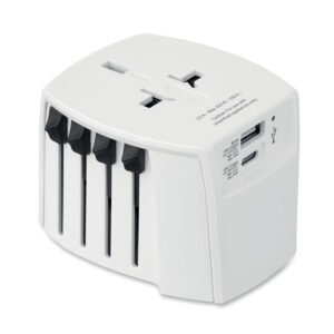 SKROSS® MUV USB ceļojumu adapteris, 30 W – Balta