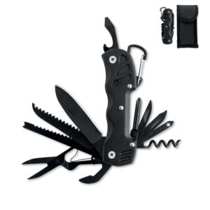 Pocket multifunctional tool 13 in 1 with scissors – Black
