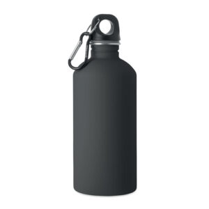 Gumijota vienas sieniņas pudele ar karabīni – 500 ml