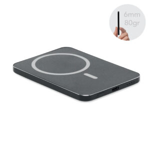Slim magnetic power bank, 5000 mAh – Black