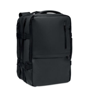 Paplatināma RPET mugursoma, 20 l – Melna
