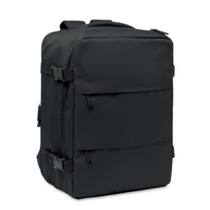 Paplatināma salona mugursoma, 20 l – Melna