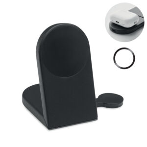 Foldable magnetic charger 3 in 1, 15 W – Black