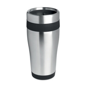 Ceļojumu termokrūze ar PP iekšpusi – 455 ml – Melna