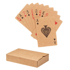 Playing cards made of recycled paper – Brown
