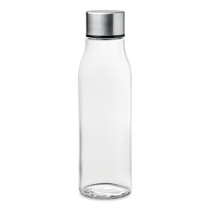 Glass drinking bottle with steel lid – 500 ml – White