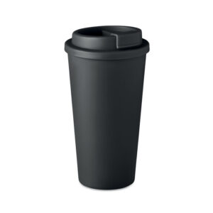 PP mug with double walls – 450 ml – Black