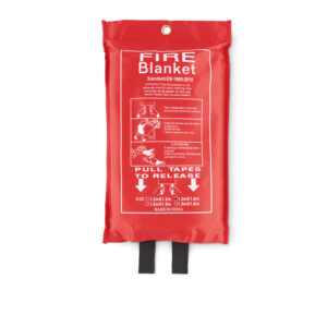 Fire blanket in pouch, 120 × 180 cm – Red