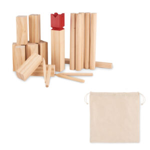 Kubbs – wooden throwing game – Brown