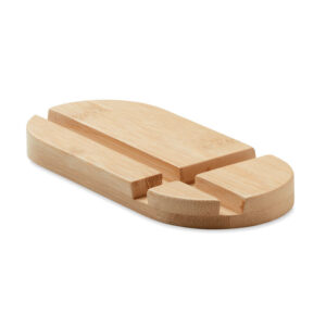 Bamboo tablet and phone stand – Brown