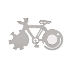 Multifunctional tool in bicycle shape, 11 in 1 – Silver