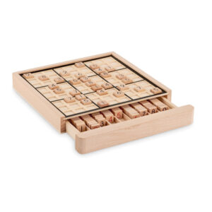 Wooden sudoku table game – Brown