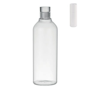 Large borosilicate glass bottle – 1 l – White