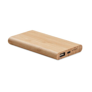 Bambusa ārējais akumulators, 4000 mAh – Brūna