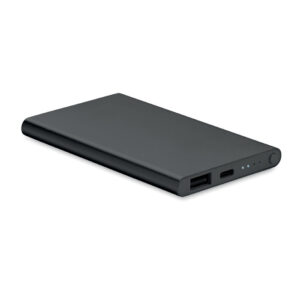 Plāns alumīnija ārējais akumulators, 4000 mAh