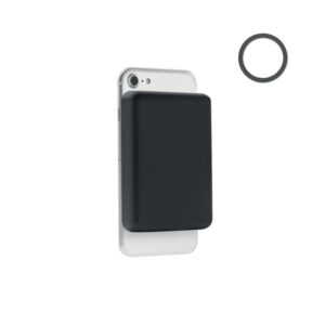 Magnetic wireless power bank with cable, 5000 mAh